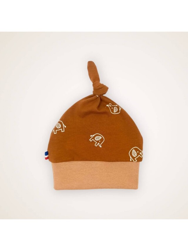 Bonnet évolutif avec noeud Torino – la Dolce Vita par la marque Les Mômes des Dômes Les Mômes des Dômes - Bonnet évolutif avec noeud Torino – la Dolce Vita