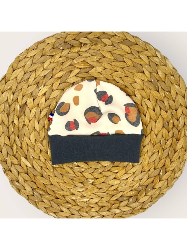 Bonnet Léopard par la marque Les Mômes des Dômes Les Mômes des Dômes - Bonnet Léopard