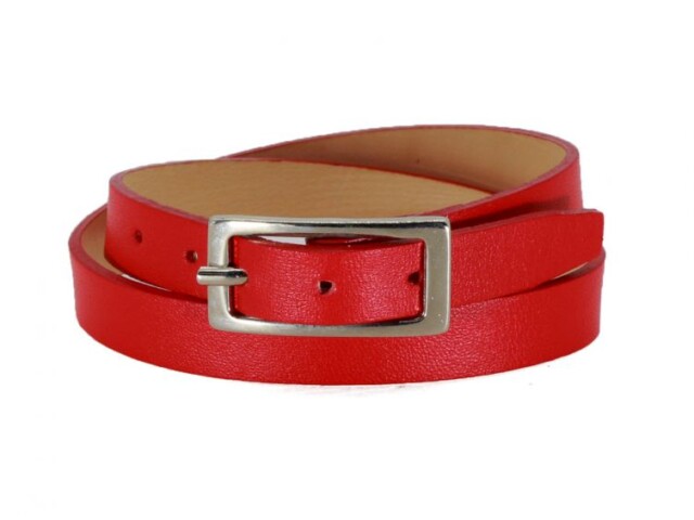 Bracelet en cuir rouge, double tour – 5095 par la marque La Guêpe La Guêpe - Bracelet en cuir rouge, double tour – 5095