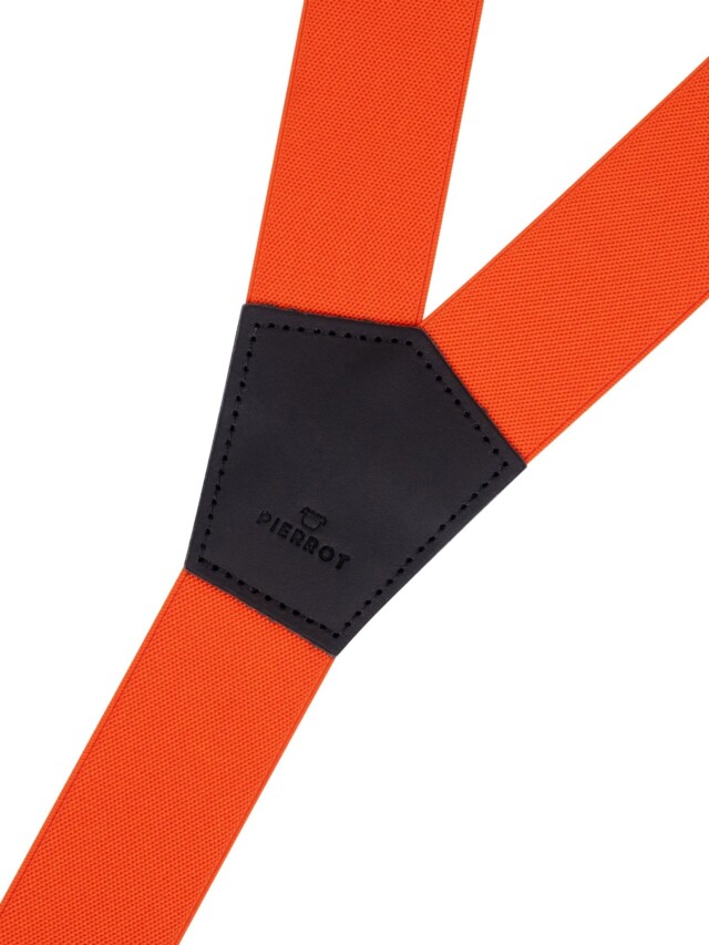 Pierrot - Bretelles à Boutons – Orange