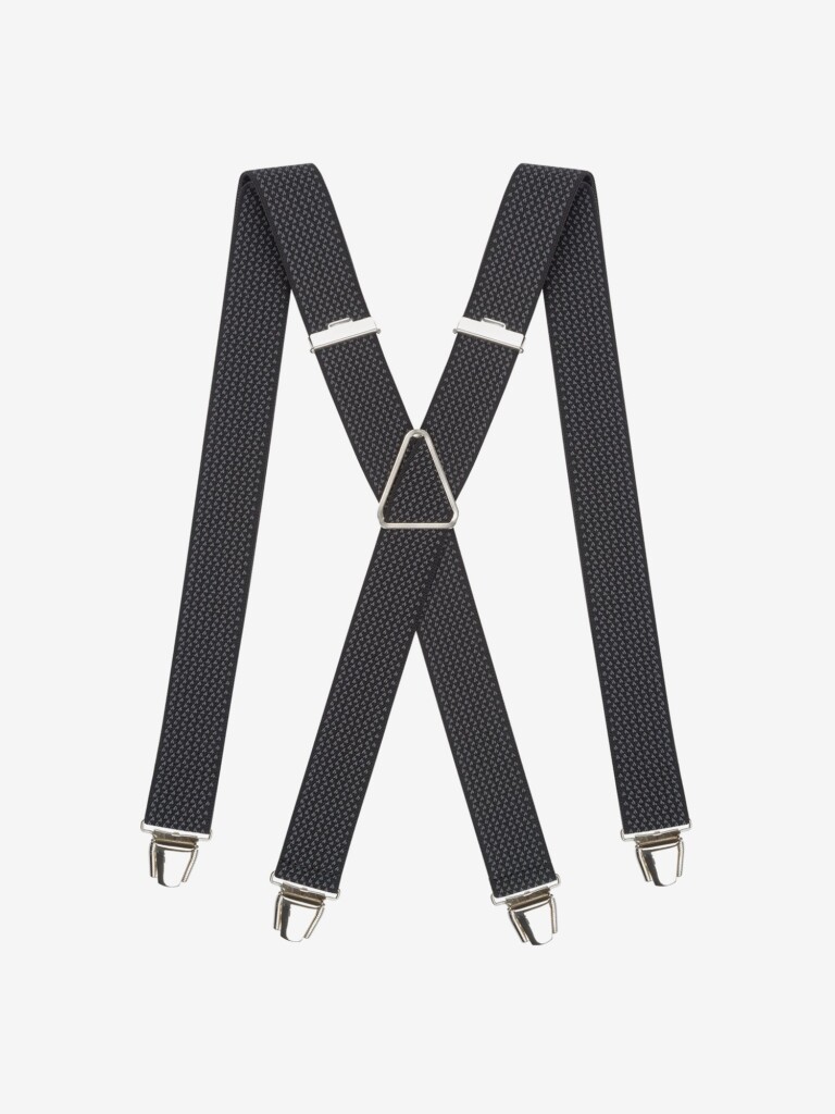 bretelles a motifs classiques 4122807 Pierrot - Bretelles à Motifs Classiques – Noir