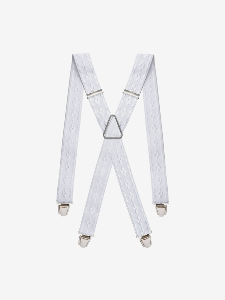 bretelles a motifs rayonne 2130410 Pierrot - Bretelles à Motifs Rayonne – Blanc
