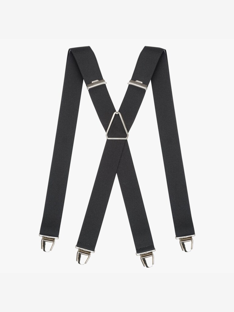 bretelles unies classiques 2316481 Pierrot - Bretelles Unies Classiques – Noir