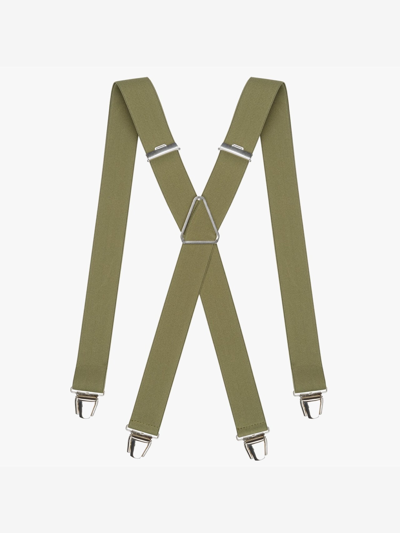 bretelles unies classiques 6709387 Pierrot - Bretelles Unies Classiques – Kaki