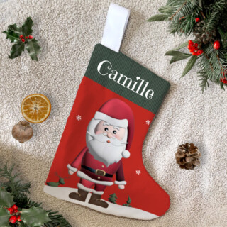 L’Atelier BABY’SPHERE - Botte de Noël velours personnalisée made in France – 4 modèles