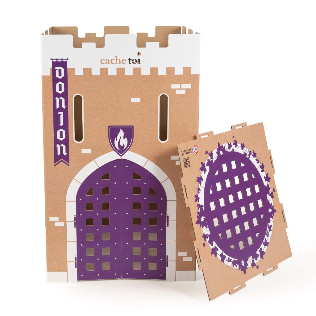 cachetoi - CACHE TOI cabane pliable made in France en carton - DONJON