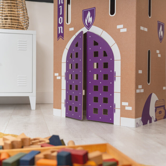 cachetoi - CACHE TOI cabane pliable made in France en carton - DONJON