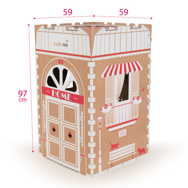 cachetoi - CACHE TOI cabane pliable made in France en carton - HOME