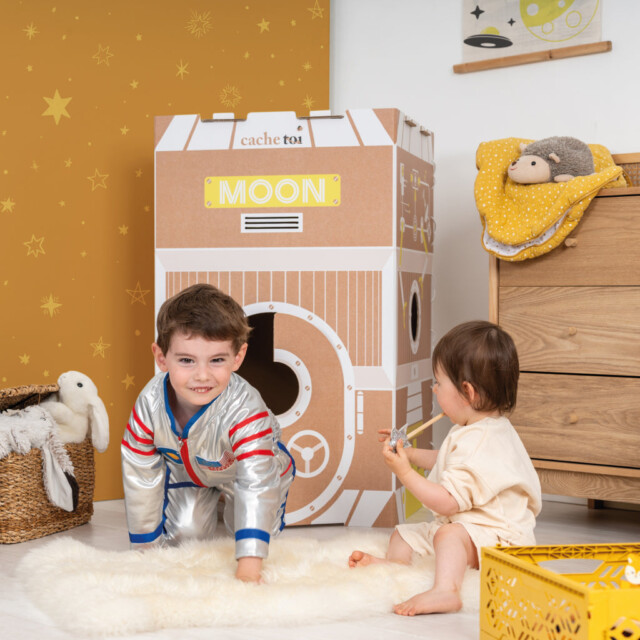 cachetoi - Cabane pliable MOON en carton cache-toi : Made in France