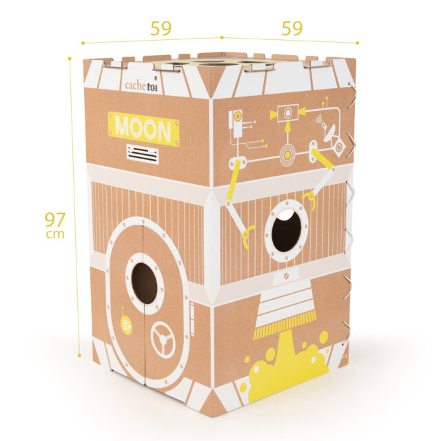 cachetoi - Cabane pliable MOON en carton cache-toi : Made in France