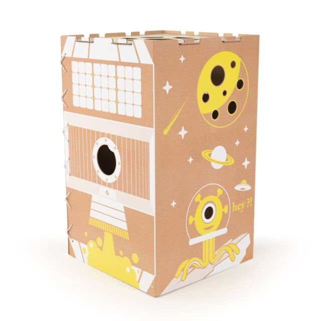 cachetoi - Cabane pliable MOON en carton cache-toi : Made in France