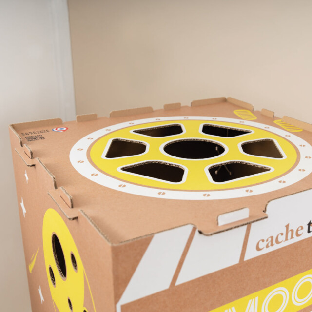 cachetoi - Cabane pliable MOON en carton cache-toi : Made in France