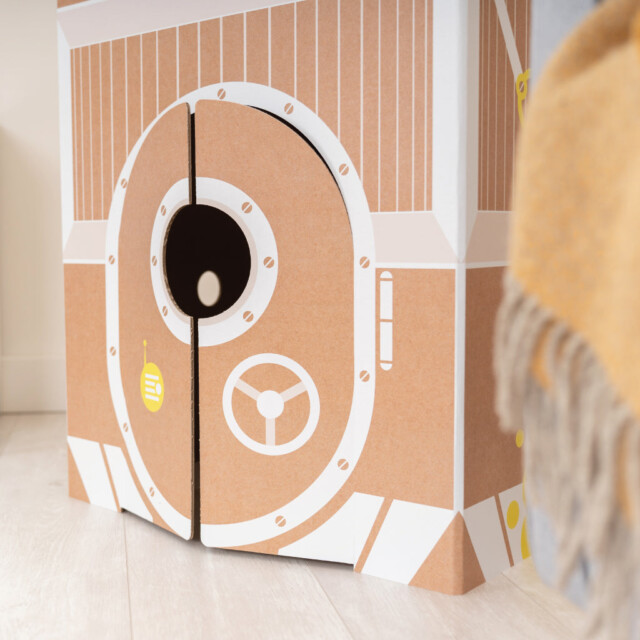 cachetoi - Cabane pliable MOON en carton cache-toi : Made in France