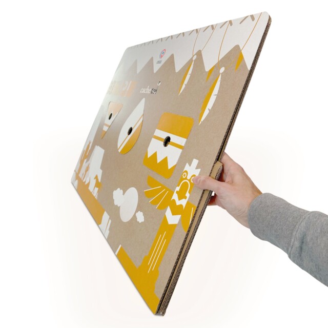 cachetoi - CACHE TOI cabane pliable made in France en carton - TIPI