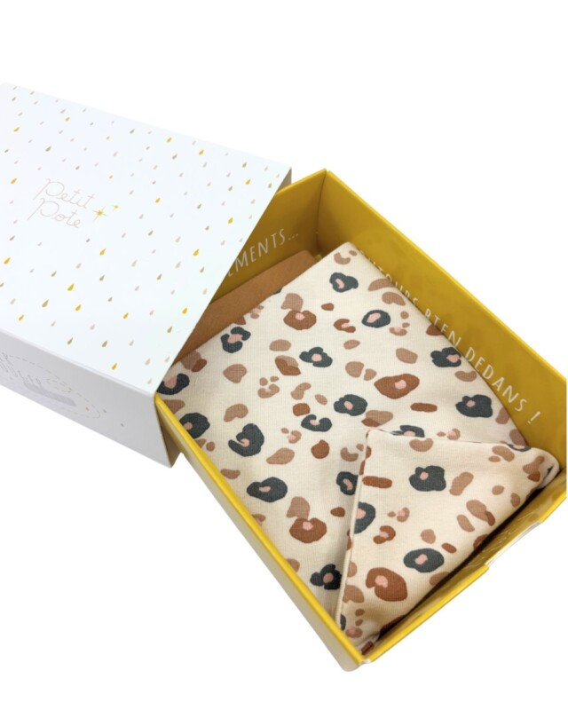 Petit Pote - Lot de 2 bavoirs bandana bébé – Taille unique / N&B