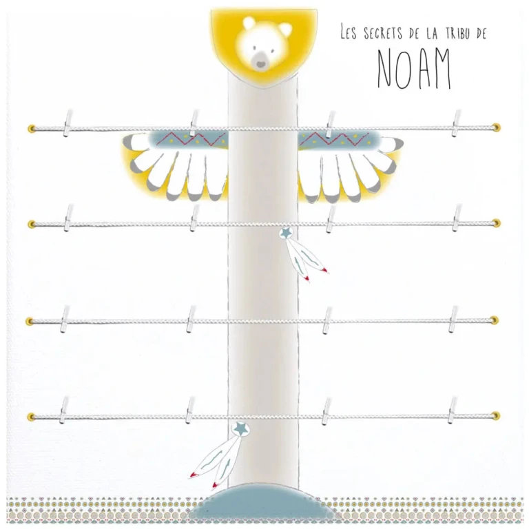 Atelier Baby’Sphère - Pêle-mêle totem du village de la tribu des Cheyennes