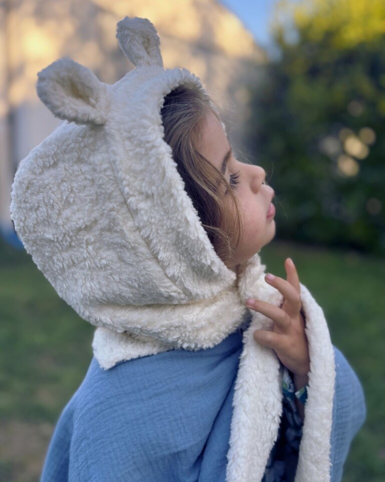 Petit Pote - Cagoule bébé & enfant / Coton – 1-4 ans / Ecru