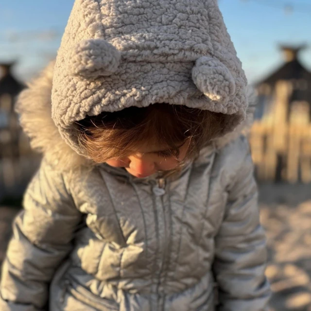 Petit Pote - Cagoule Ourson bébé & enfant – 1-4 ans / Beige