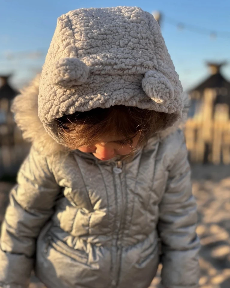 Petit Pote - Cagoule Ourson bébé & enfant – 1-4 ans / Beige
