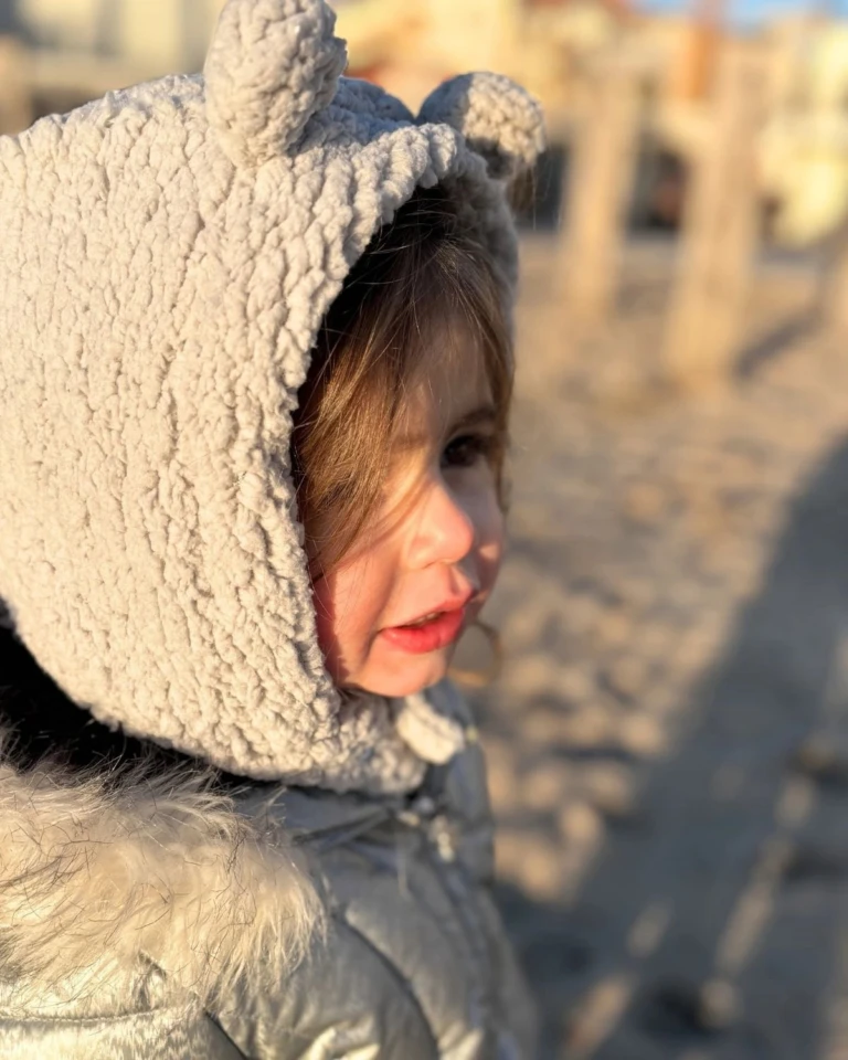 Petit Pote - Cagoule Ourson bébé & enfant – 1-4 ans / Beige