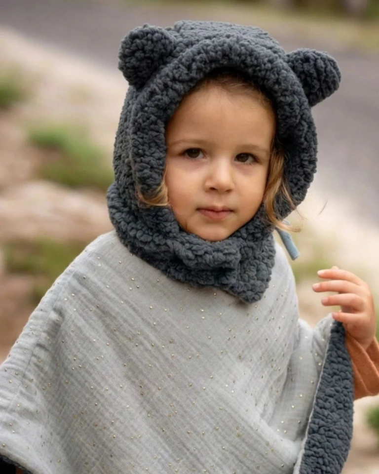 Petit Pote - Cagoule Ourson bébé & enfant – 1-4 ans / Beige