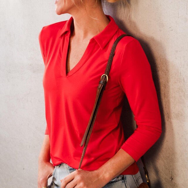 Thelma Rose - Polo-chemise Candice – 44 / Bleu marine