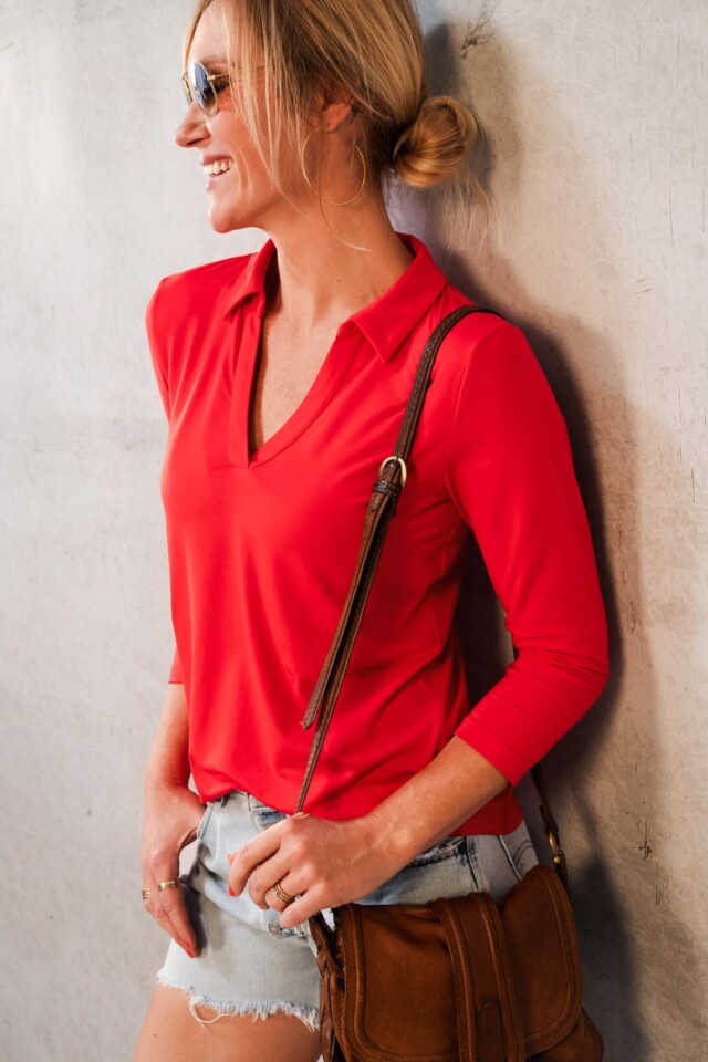 Thelma Rose - Polo-chemise Candice – 44 / Bleu marine