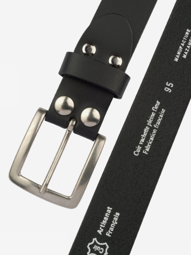 Pierrot - Ceinture en cuir – Noir / 130