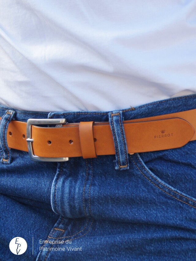 Pierrot - Ceinture en cuir – Camel / 130