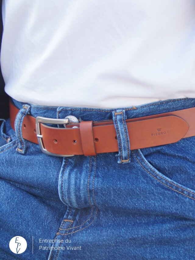 Pierrot - Ceinture en cuir – Cognac / 130