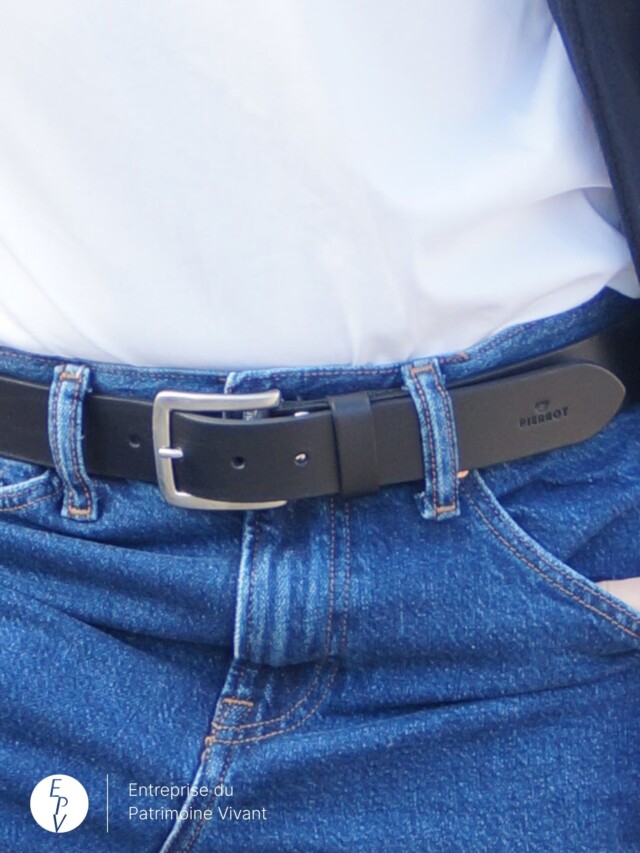 Pierrot - Ceinture en cuir – Noir / 130