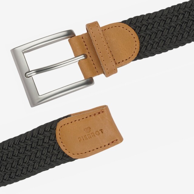 Pierrot - Ceinture Tressée Noir – Noir / L (44-52)