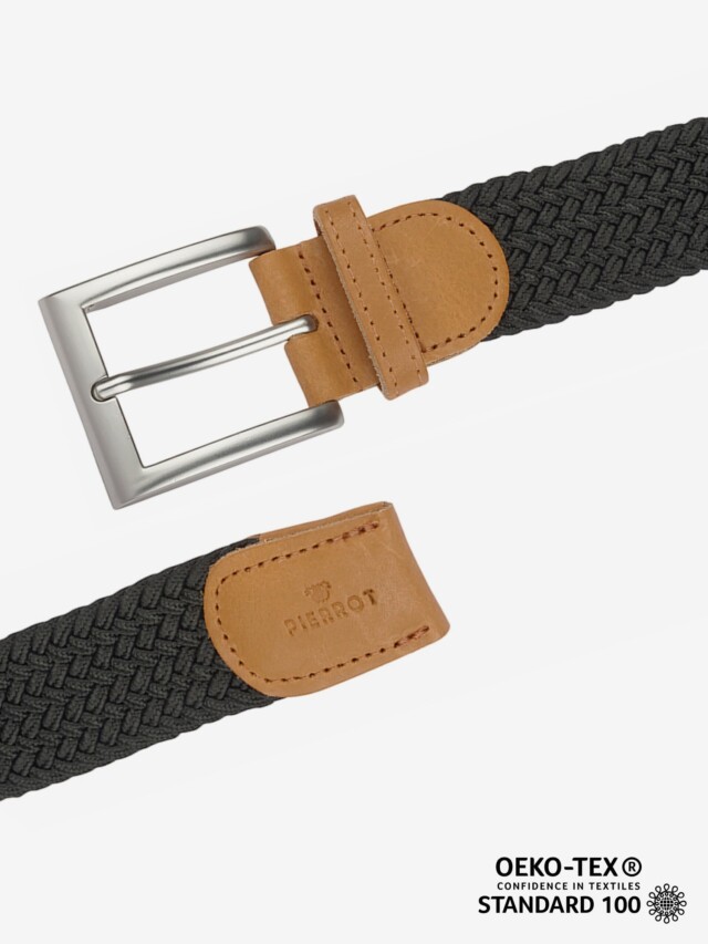 Pierrot - Ceinture Tressée Noir – Noir / L (44-52)