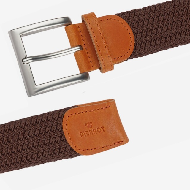 Pierrot - Ceinture Tressée Marron – Marron / L (44-52)