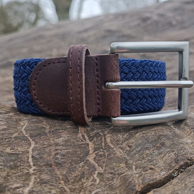 Pierrot - Ceinture Tressée Bleu électrique – Bleu / L (44-52)