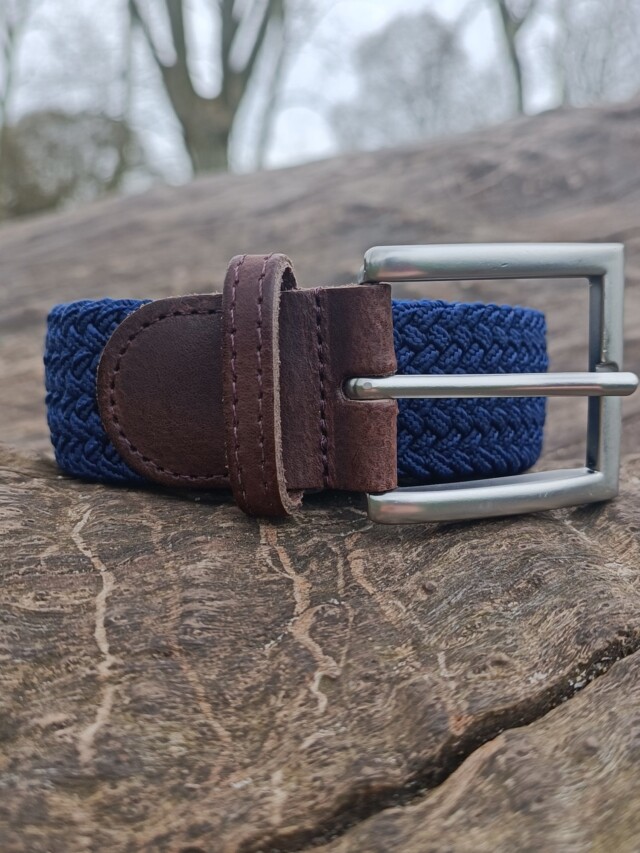 Pierrot - Ceinture Tressée Bleu électrique – Bleu / L (44-52)