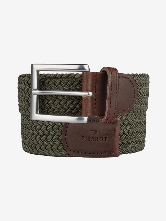 Ceinture Tressée Kaki par la marque Pierrot Pierrot - Ceinture Tressée Kaki