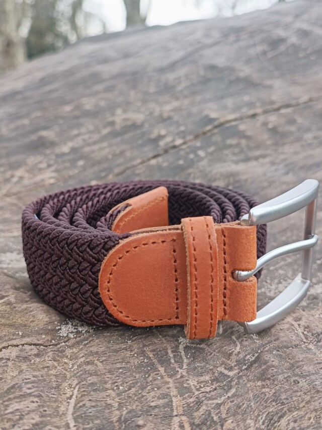 Pierrot - Ceinture Tressée Marron – Marron / L (44-52)