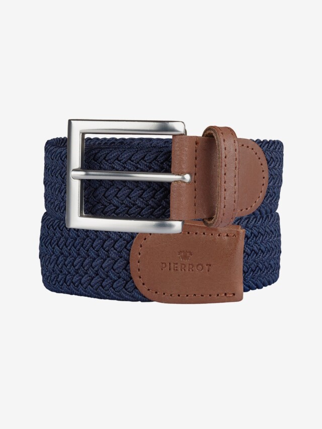 Ceinture Tressée Bleu marine par la marque Pierrot Pierrot - Ceinture Tressée Bleu marine
