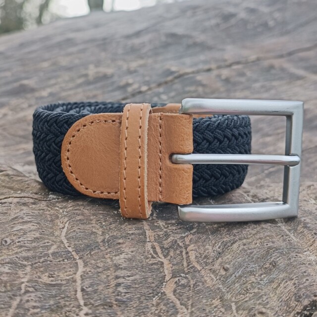 Pierrot - Ceinture Tressée Noir – Noir / L (44-52)
