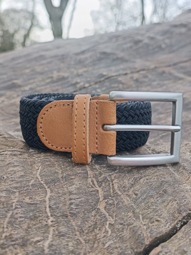 Pierrot - Ceinture Tressée Noir – Noir / L (44-52)