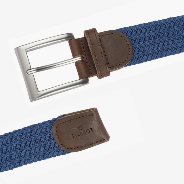 Pierrot - Ceinture Tressée Bleu électrique – Bleu / L (44-52)