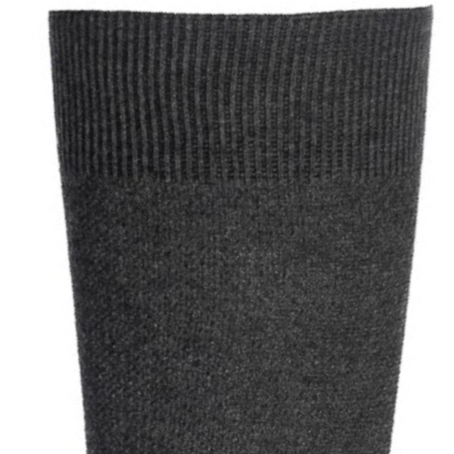 Maison Broussaud - Les Mailles Piquées - chaussettes homme - coton gris – 43/46 / Gris