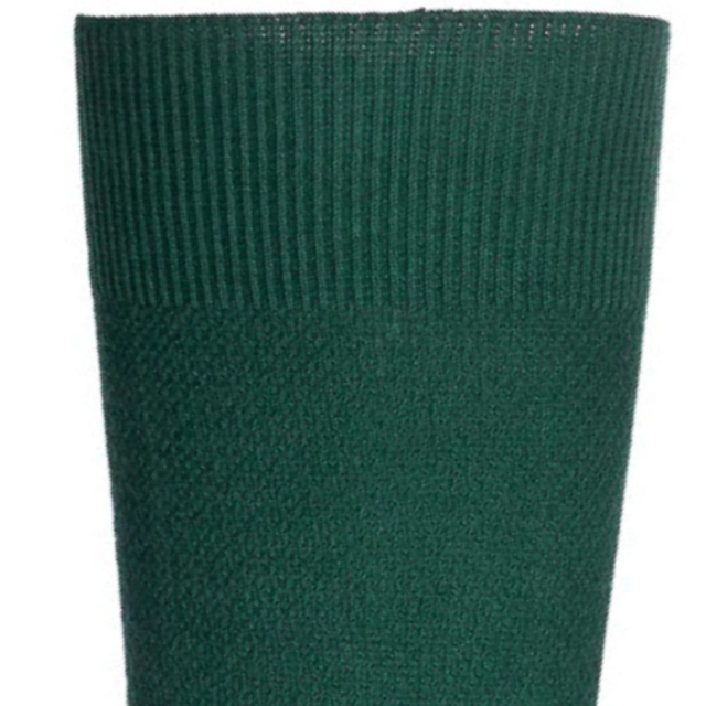 Maison Broussaud - Les Mailles Piquées - chaussettes homme - coton vert – 39/42 / Vert