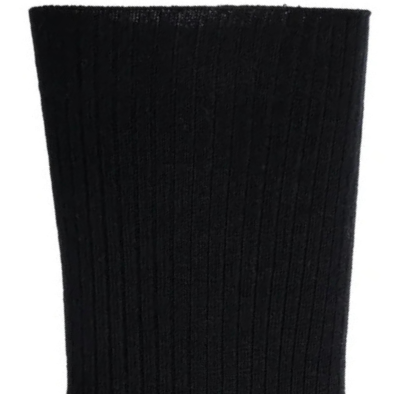 Maison Broussaud - Les non-comprimantes - chaussettes homme - coton noir – 43/46 / Noir