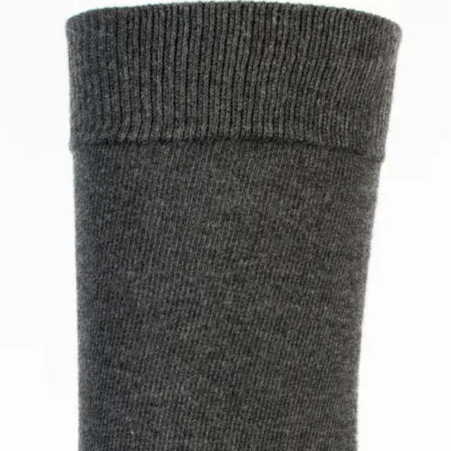 Maison Broussaud - Les unies - chaussettes homme - coton anthracite – 43/46 / ANTHRACITE