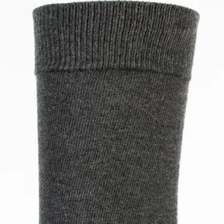Maison Broussaud - Les unies - chaussettes homme - coton anthracite – 43/46 / ANTHRACITE