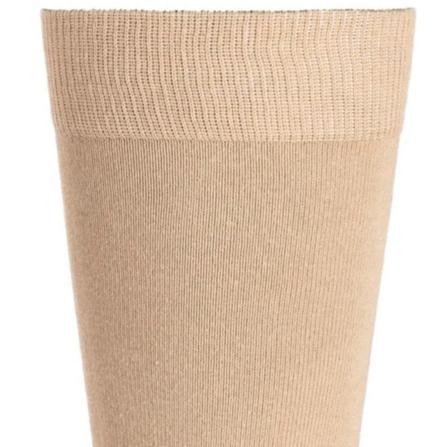 Maison Broussaud - Les unies - chaussettes homme - coton beige – 43/46 / BEIGE
