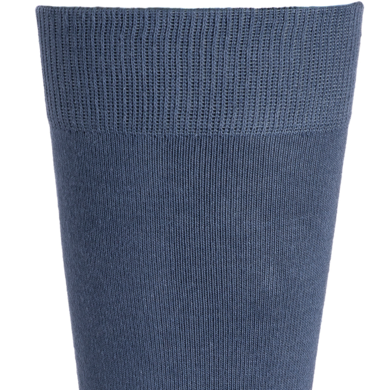 Maison Broussaud - Les unies - chaussettes homme - coton bleu – 43/46 / BLEU