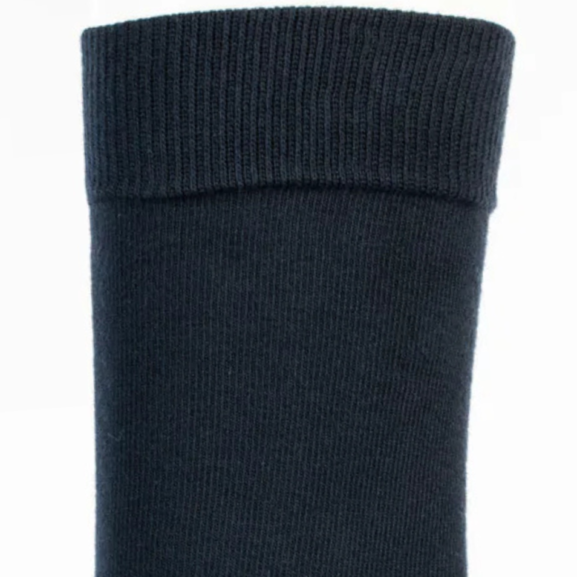 Maison Broussaud - Les unies - chaussettes homme - coton marine – 43/46 / MARINE